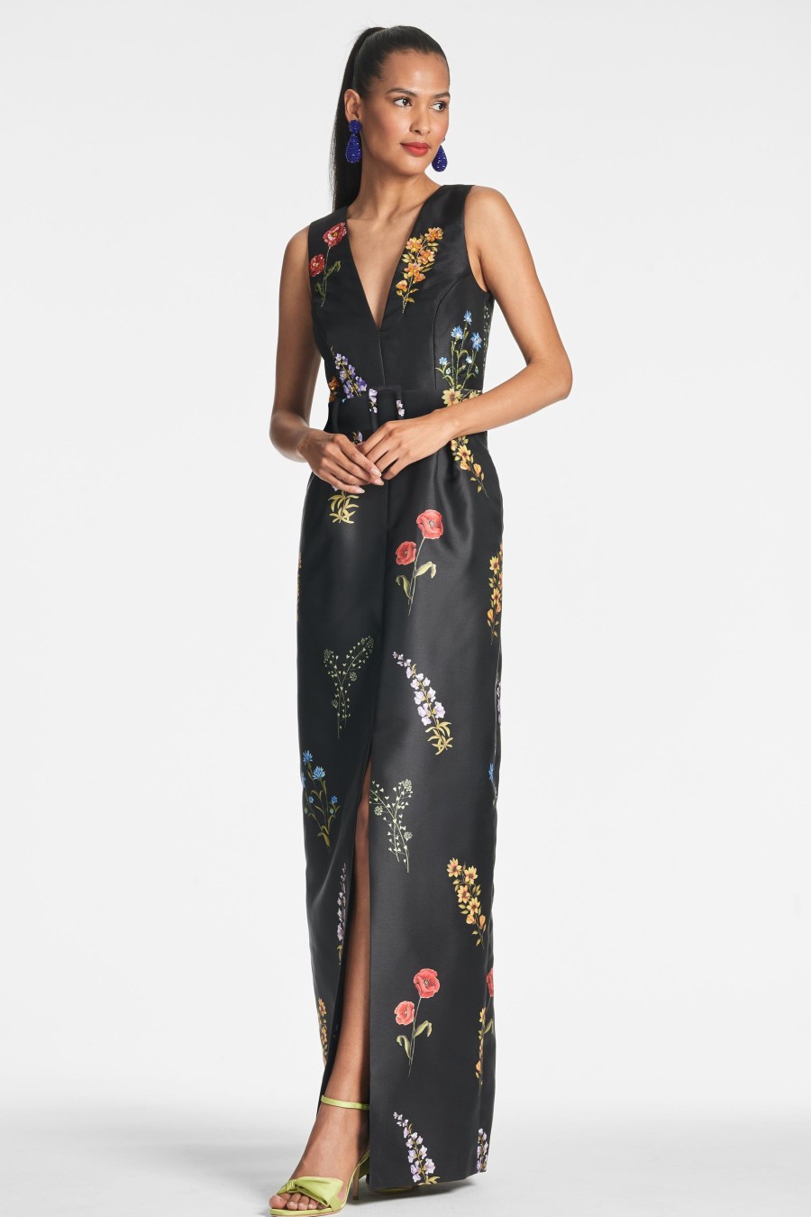 Sachin & Babi Marsden Gown-Noir Bouquet | Covered