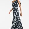 Sachin & Babi Chelsea Gown-Navy Venetia Petal | Plus Sizes