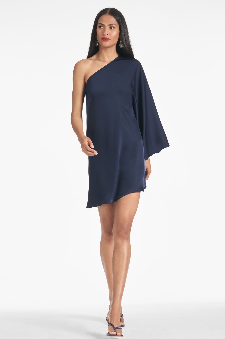 Sachin & Babi Mena Dress-Midnight | One Shoulder