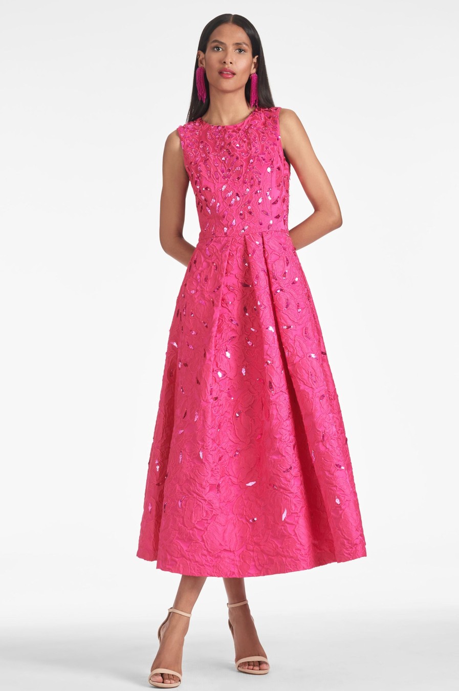 Sachin & Babi Ashley Gown-Fuchsia | Covered