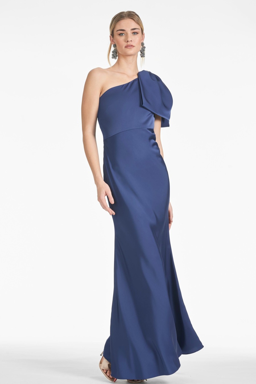 Sachin & Babi Aubrey Gown-Washed Indigo | Covered