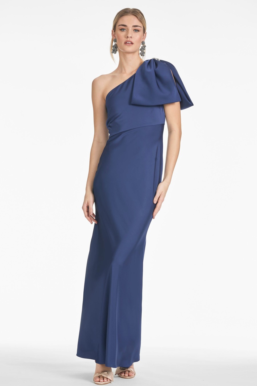 Sachin & Babi Aubrey Gown-Washed Indigo | Covered