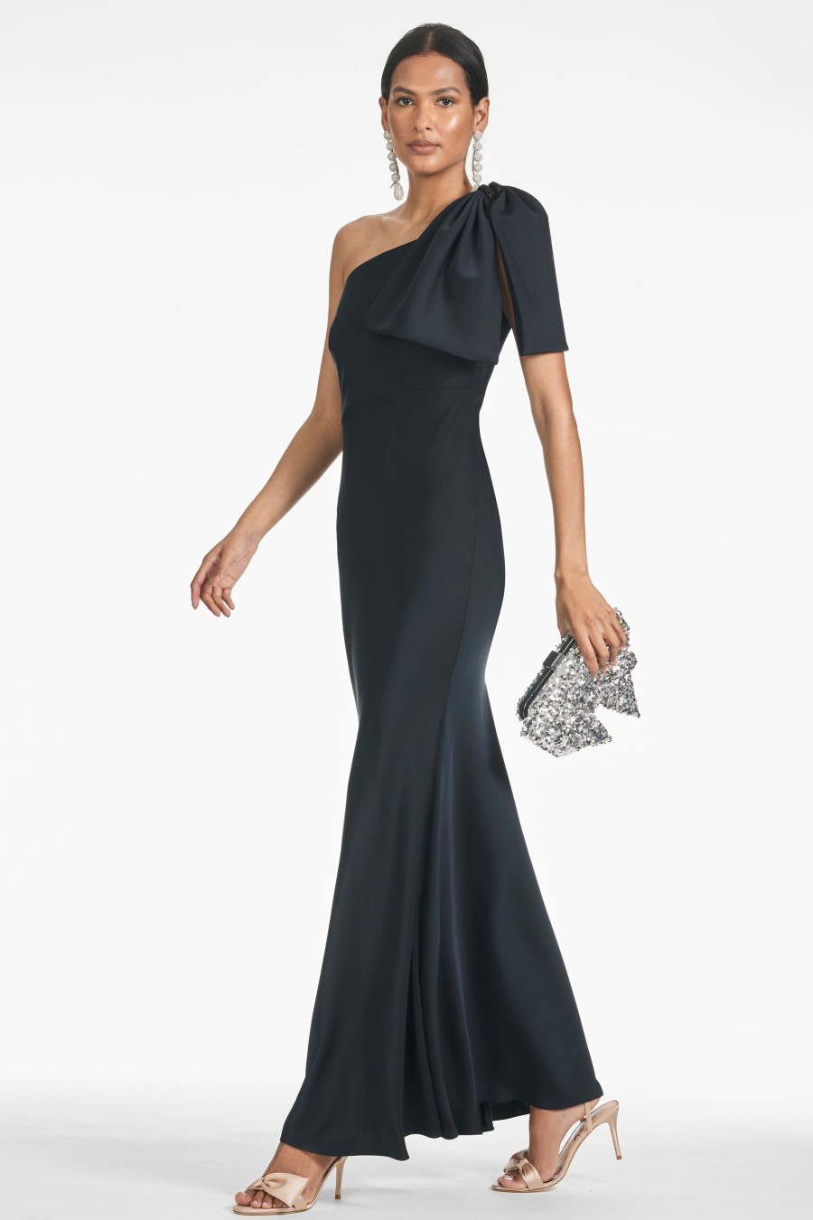 Sachin & Babi Aubrey Gown-Black | Covered