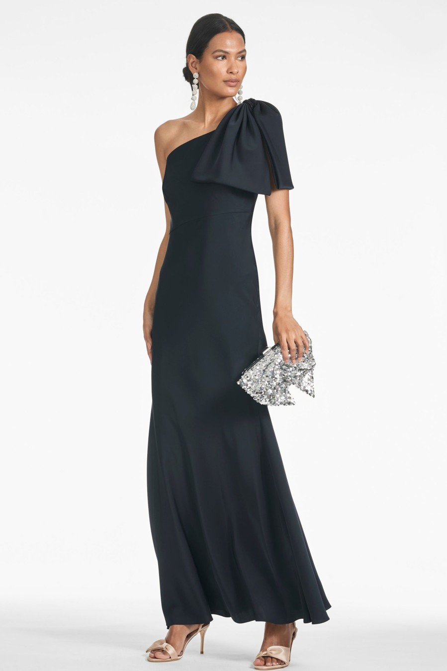 Sachin & Babi Aubrey Gown-Black | Covered