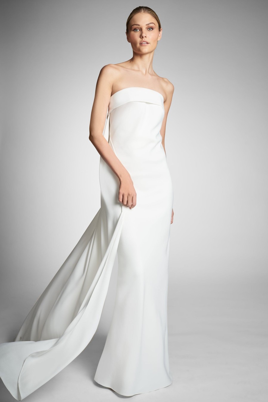 Sachin & Babi Lourdes Gown-Ivory | Covered