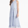 Sachin & Babi Positano Dress-Pinstripe | Sleeveless