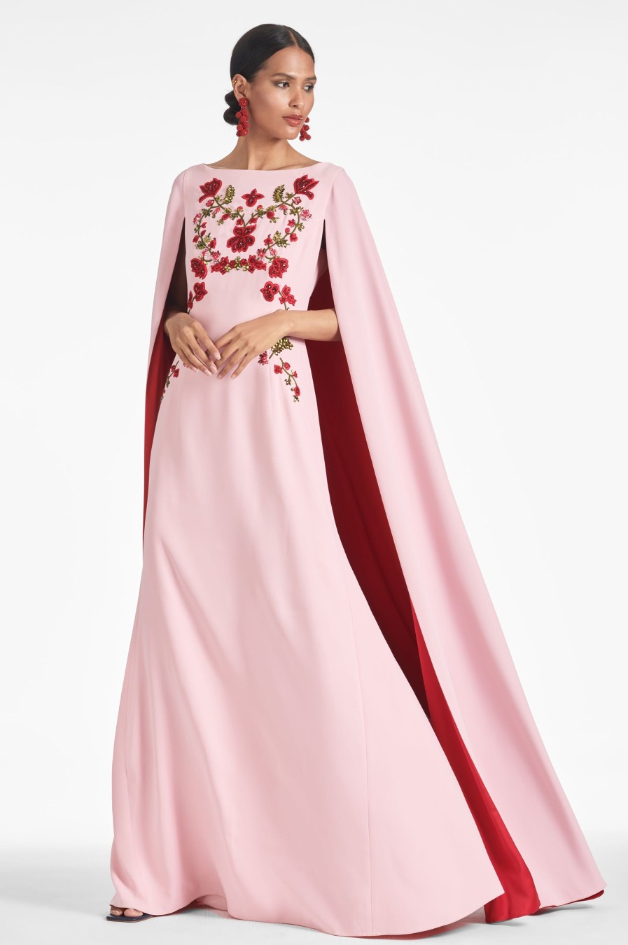 Sachin & Babi Vittoria Gown-Morganite/Ruby | Covered