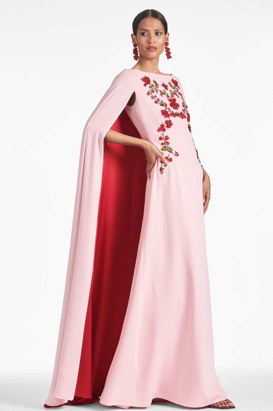 Sachin & Babi Vittoria Gown-Morganite/Ruby | Covered