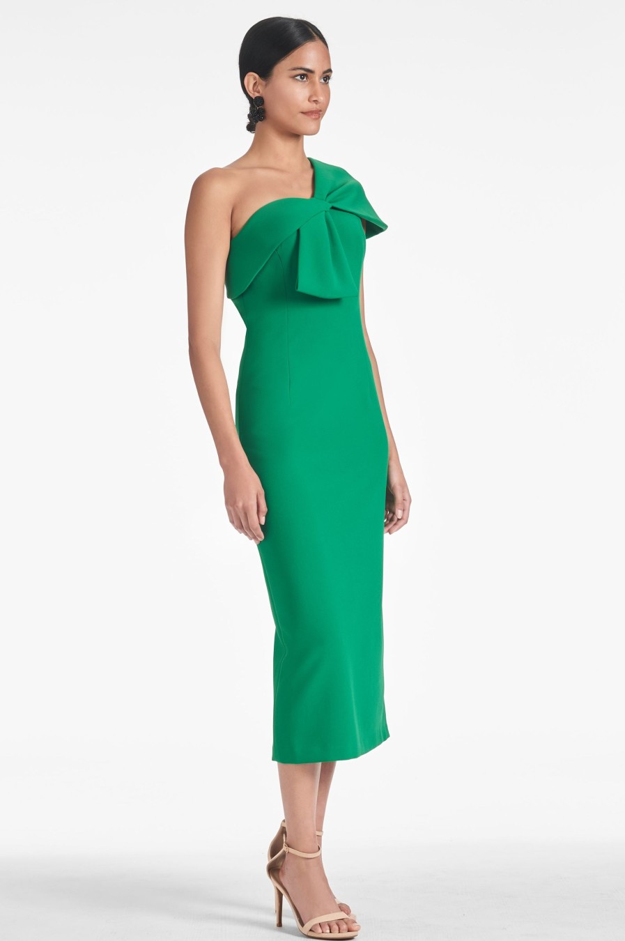 Sachin & Babi Sandra Dress-Cadmium Green | One Shoulder