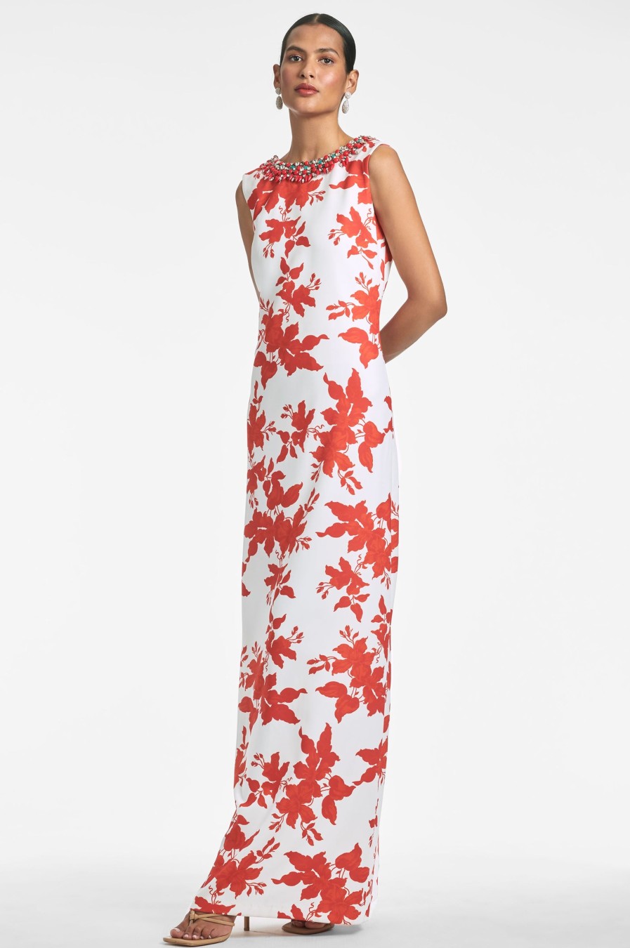 Sachin & Babi Juliana Gown-Coral Narcissus | Covered