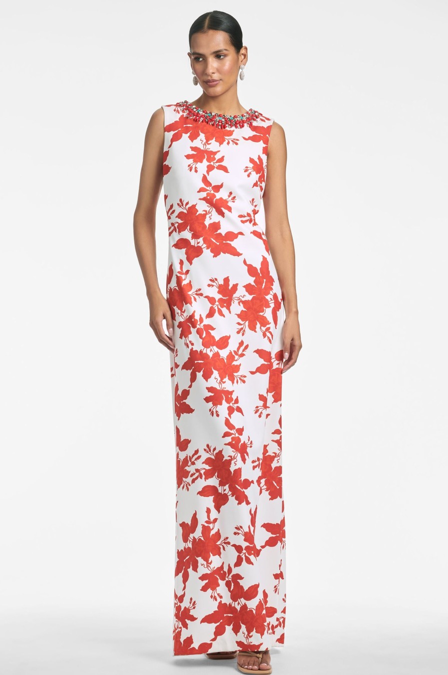 Sachin & Babi Juliana Gown-Coral Narcissus | Covered