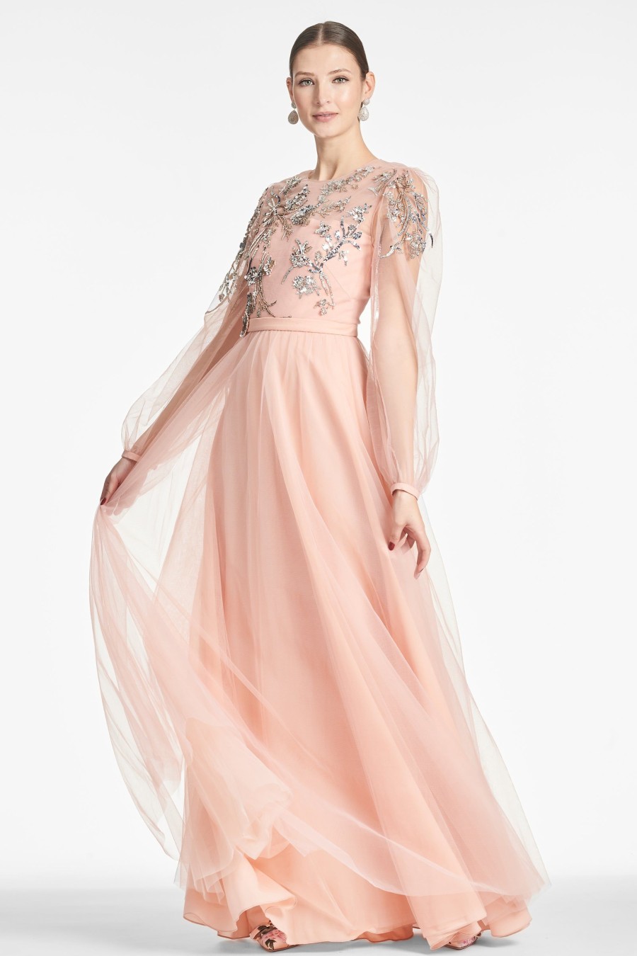 Sachin & Babi Freyja Gown-Morganite | Plus Sizes