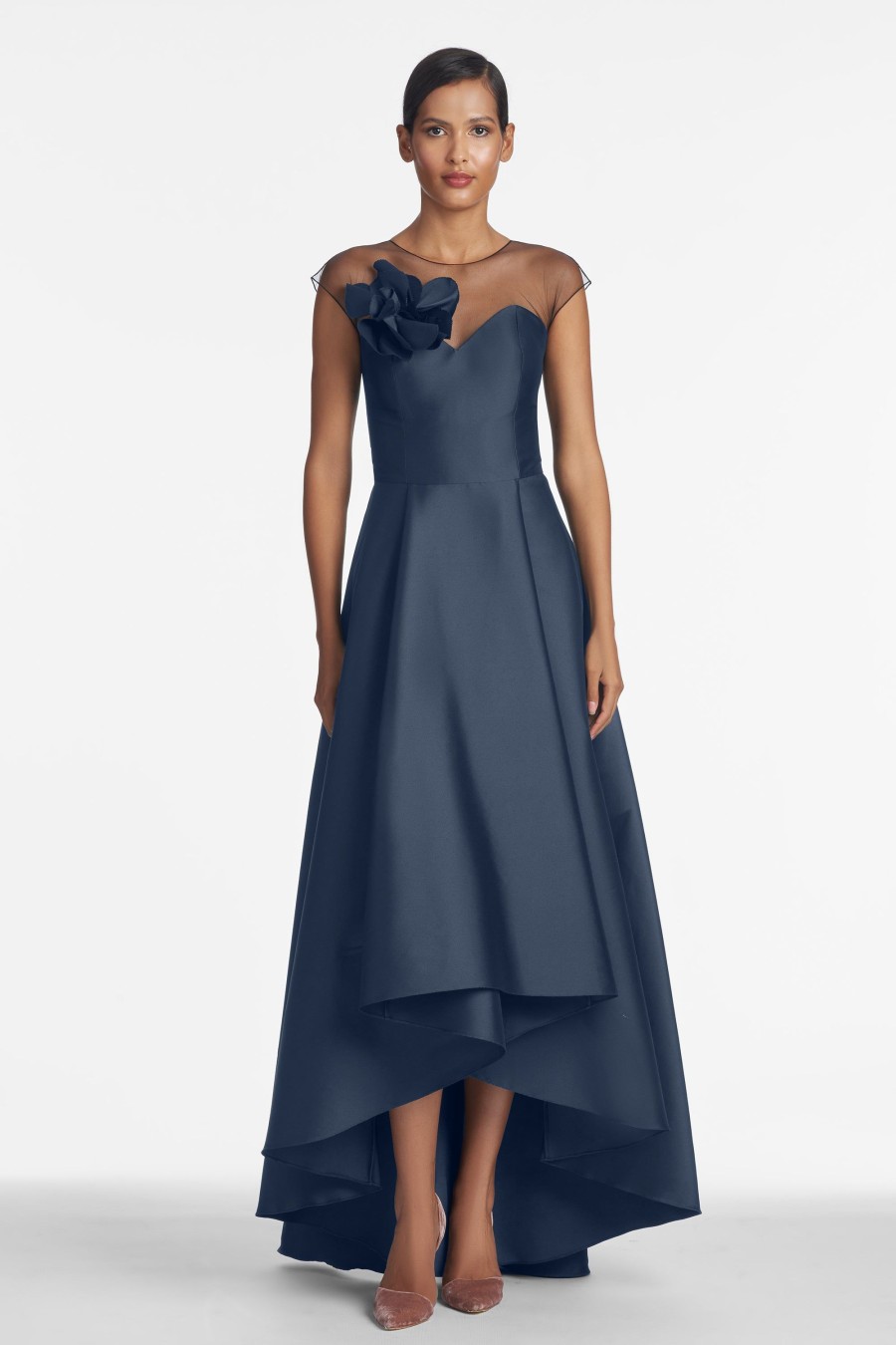 Sachin & Babi Blakely Gown-Navy | Plus Sizes