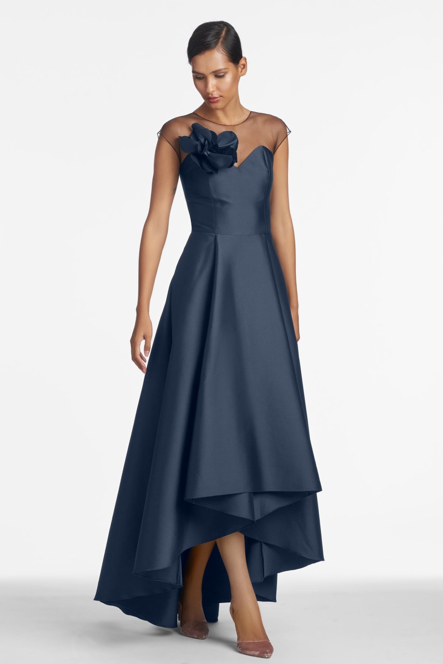 Sachin & Babi Blakely Gown-Navy | Plus Sizes