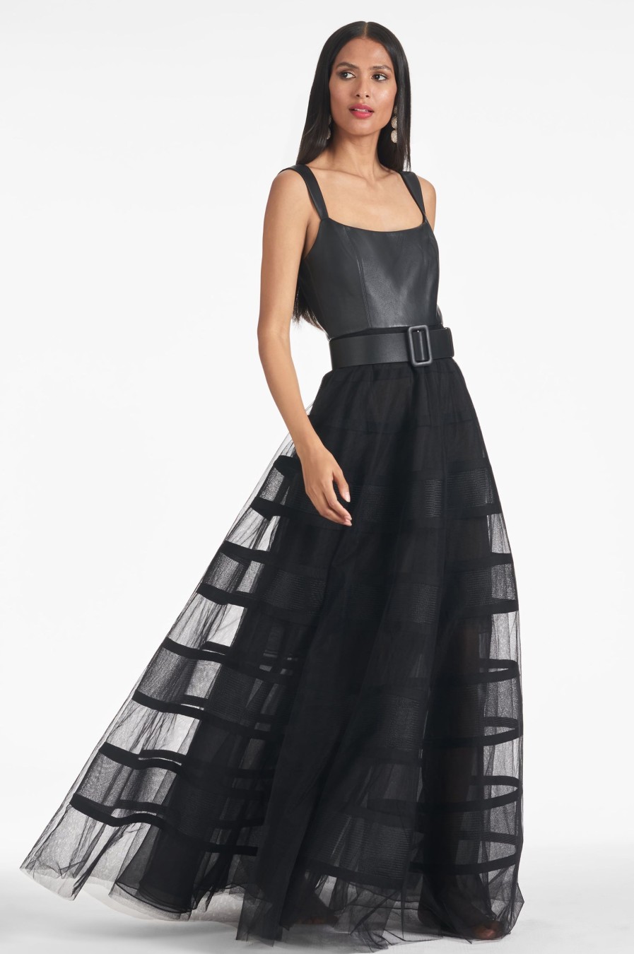 Sachin & Babi Veruca Gown-Black | Covered