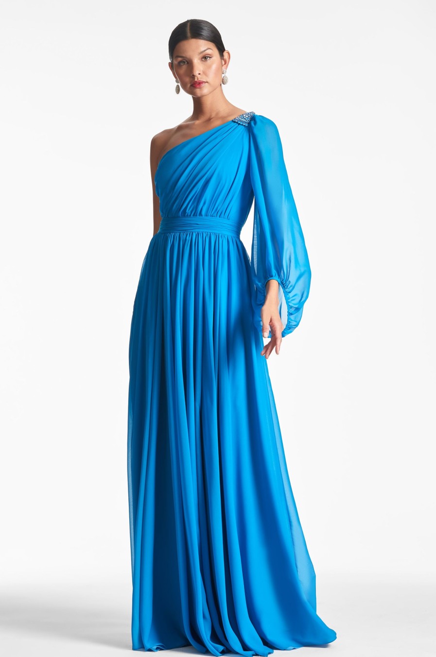 Sachin & Babi Makayla Gown-Azure | Covered