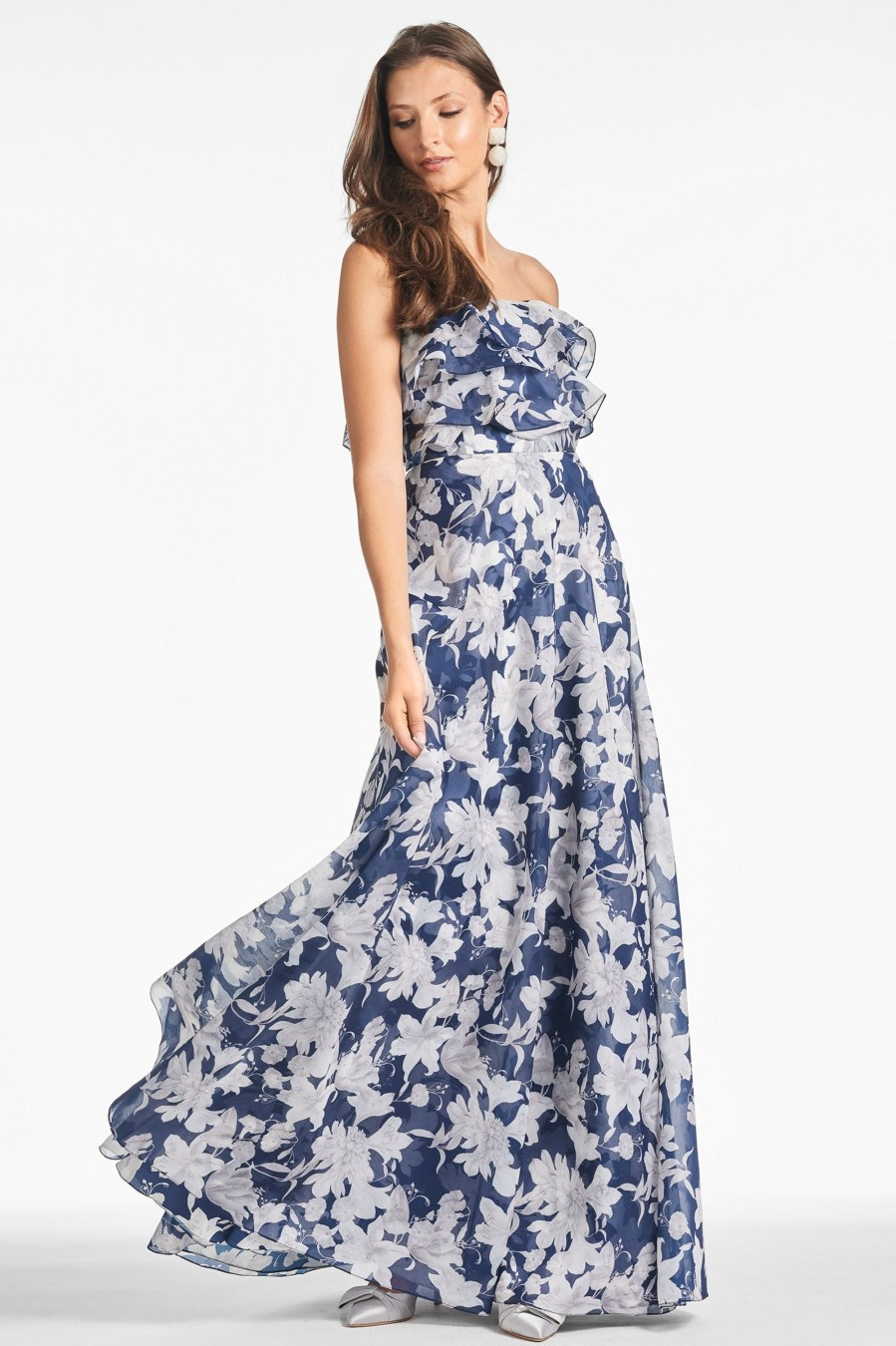 Sachin & Babi Frivolla Gown-Alto Blu Fiore | Covered