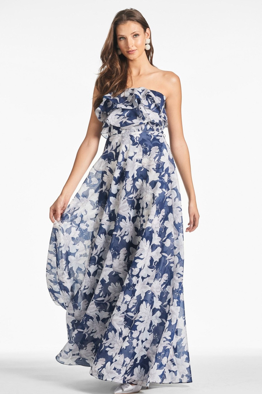 Sachin & Babi Frivolla Gown-Alto Blu Fiore | Covered