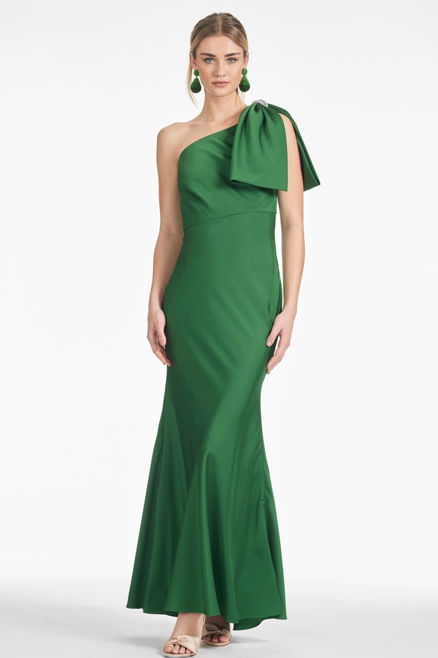 Sachin & Babi Aubrey Gown-Emerald | Covered