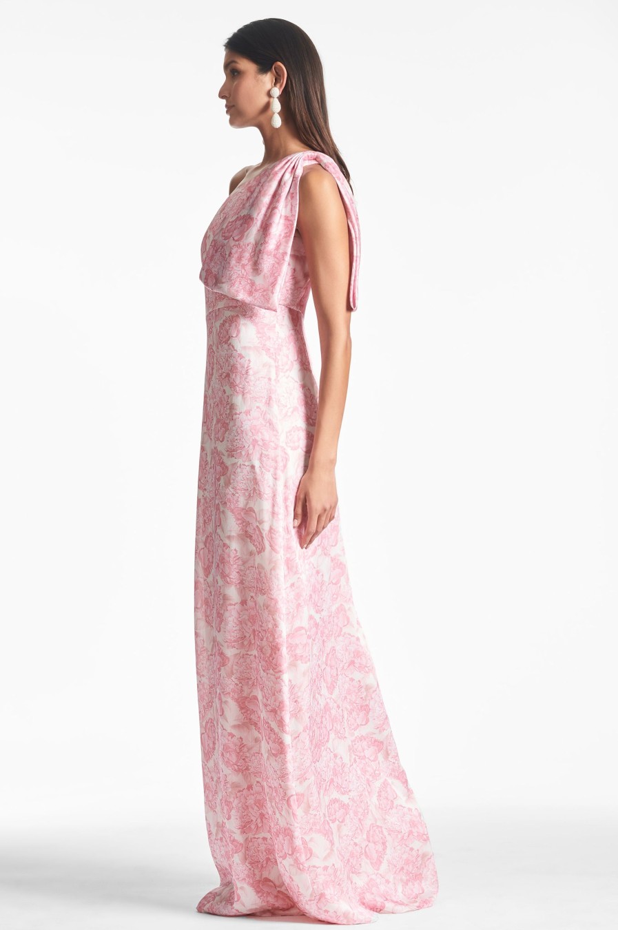 Sachin & Babi Chelsea Gown-Rouge Damask Rose | Plus Sizes