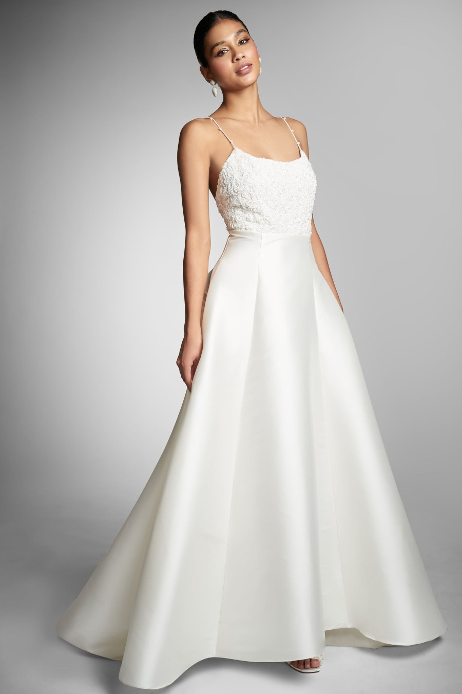 Sachin & Babi Belinda Gown-White/Ivory | Covered