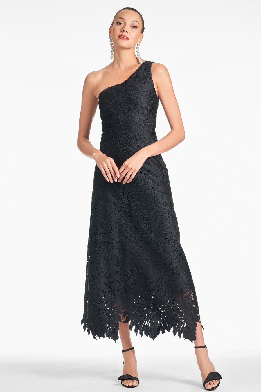 Sachin & Babi Marzia Dress-Black | One Shoulder