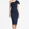 Sachin & Babi Sandra Dress-Dark Midnight | One Shoulder