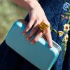 Sachin & Babi On The Rocks Clutch-Swiss Blue | Shoes & Bags