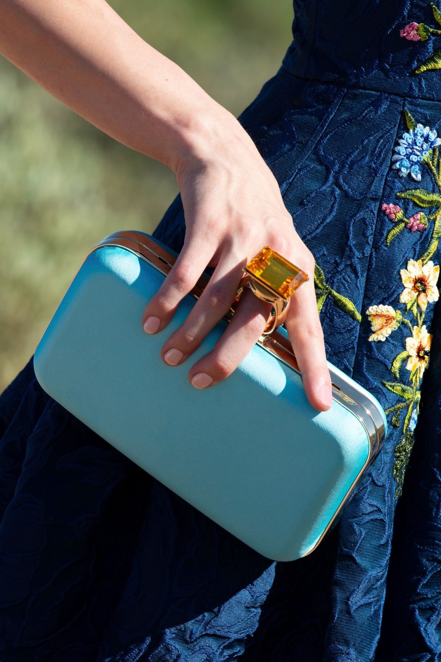 Sachin & Babi On The Rocks Clutch-Swiss Blue | Shoes & Bags