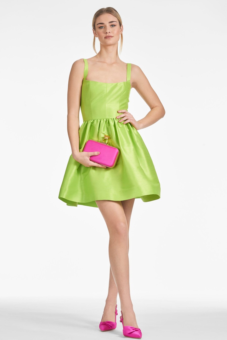 Sachin & Babi Samira Dress-Electric Lime | Sleeveless