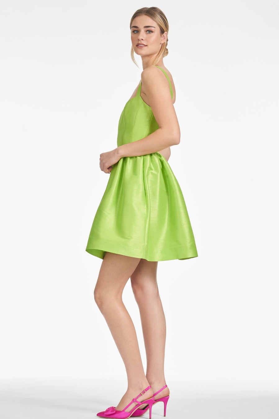 Sachin & Babi Samira Dress-Electric Lime | Sleeveless