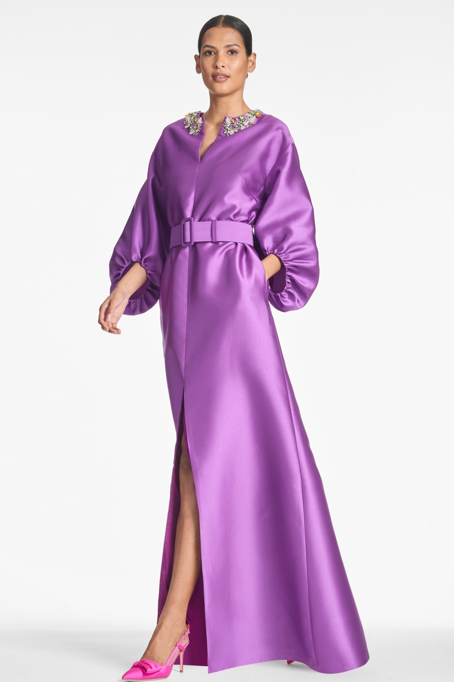 Sachin & Babi Olympia Gown-Grape | Plus Sizes