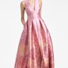 Sachin & Babi Brooke Gown-Light Sunset Hydrangea | Covered