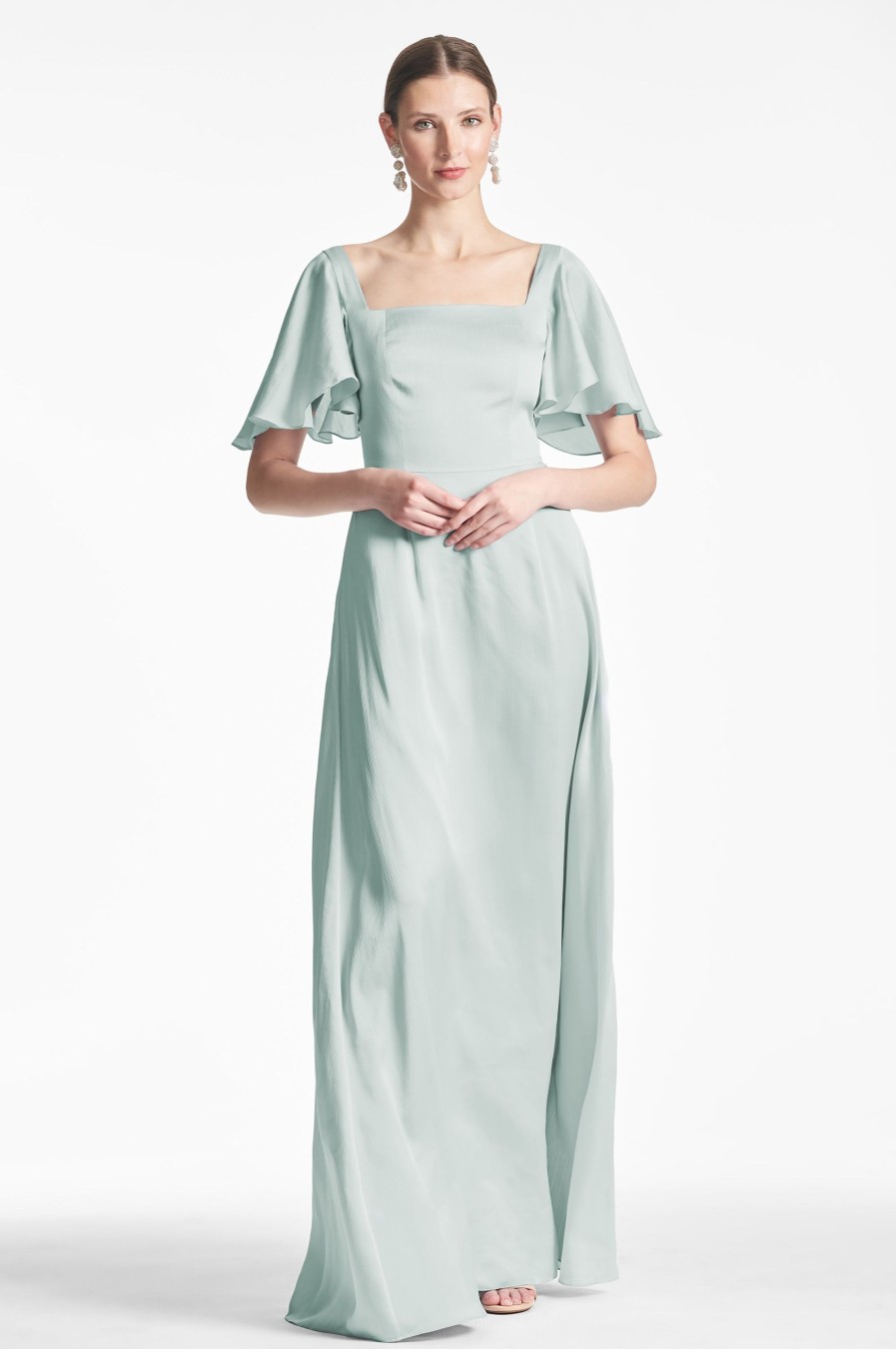 Sachin & Babi Aurora Gown-Jade | Plus Sizes