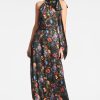 Sachin & Babi Kayla Gown-Noir Wildflower | Plus Sizes