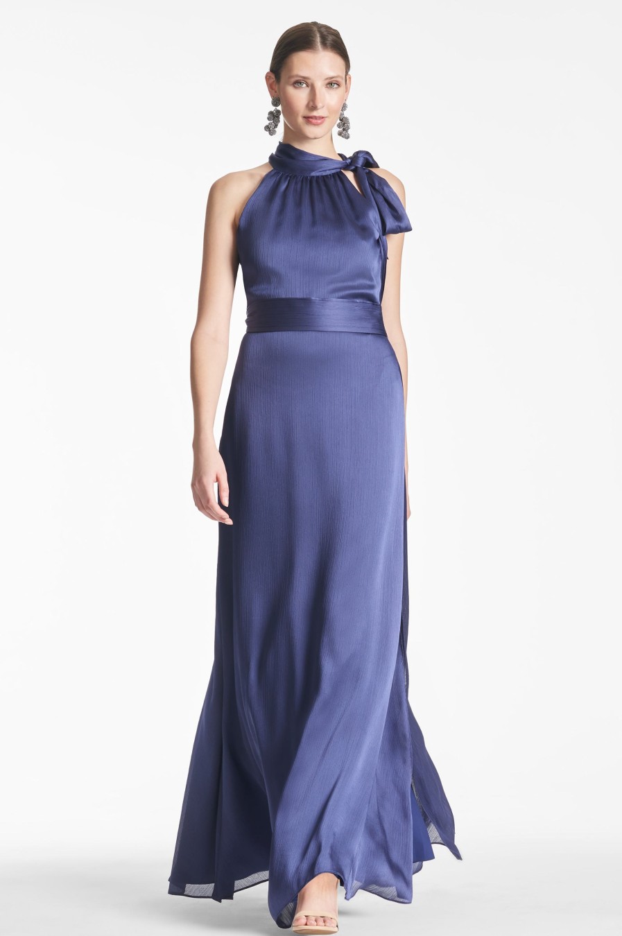 Sachin & Babi Kayla Gown-Deep Cobalt | Plus Sizes