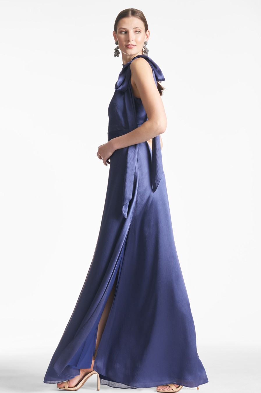 Sachin & Babi Kayla Gown-Deep Cobalt | Plus Sizes