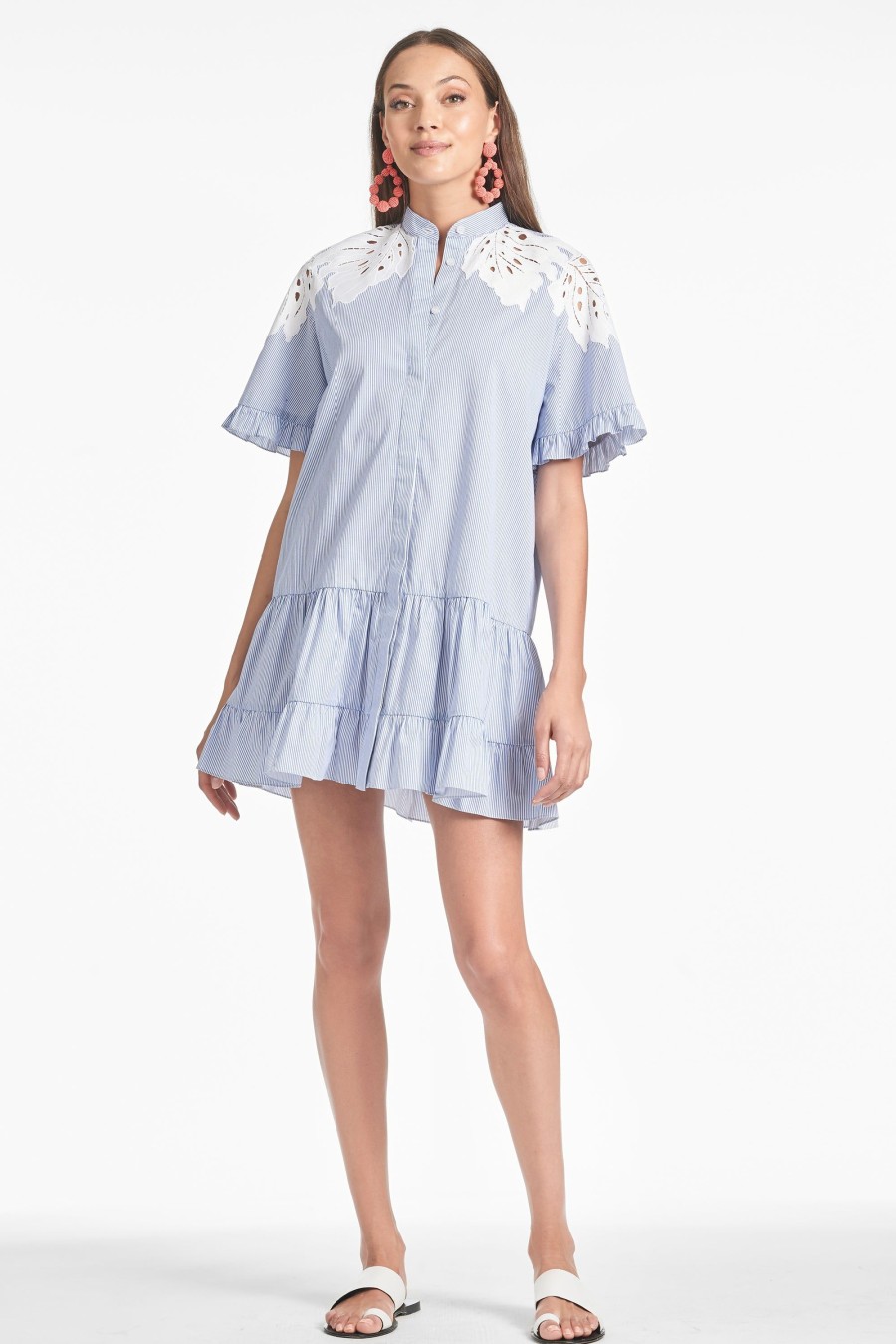 Sachin & Babi Palma Dress-Pinstripe | Short Sleeve