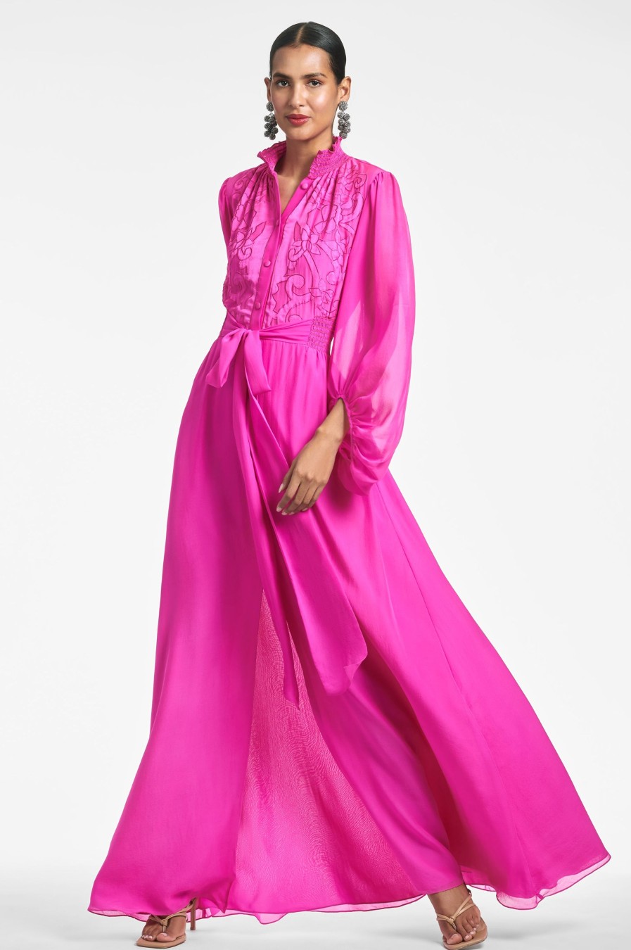 Sachin & Babi Beatrix Gown-Fuchsia | Plus Sizes