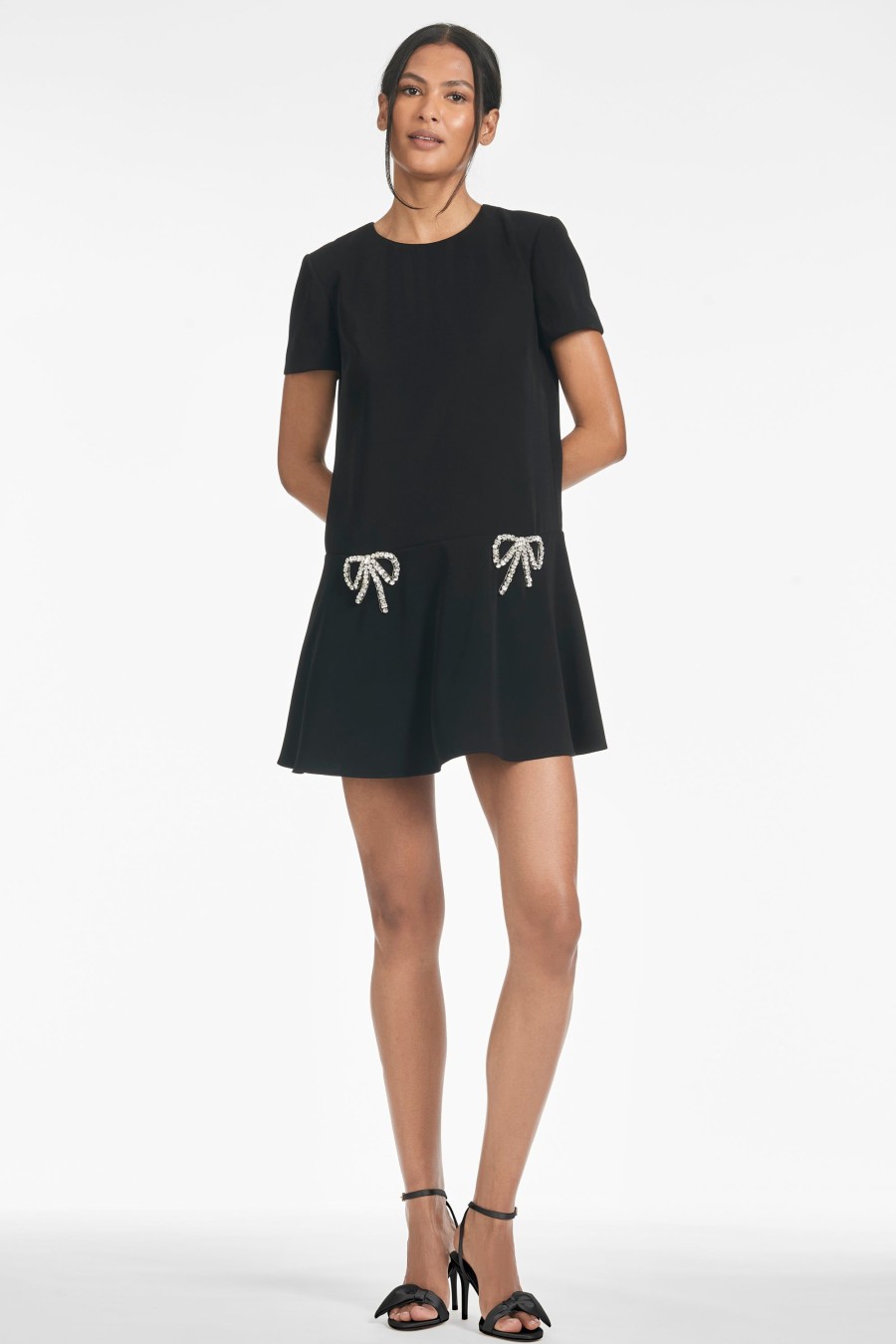 Sachin & Babi Bethany Dress-Black | Short Sleeve