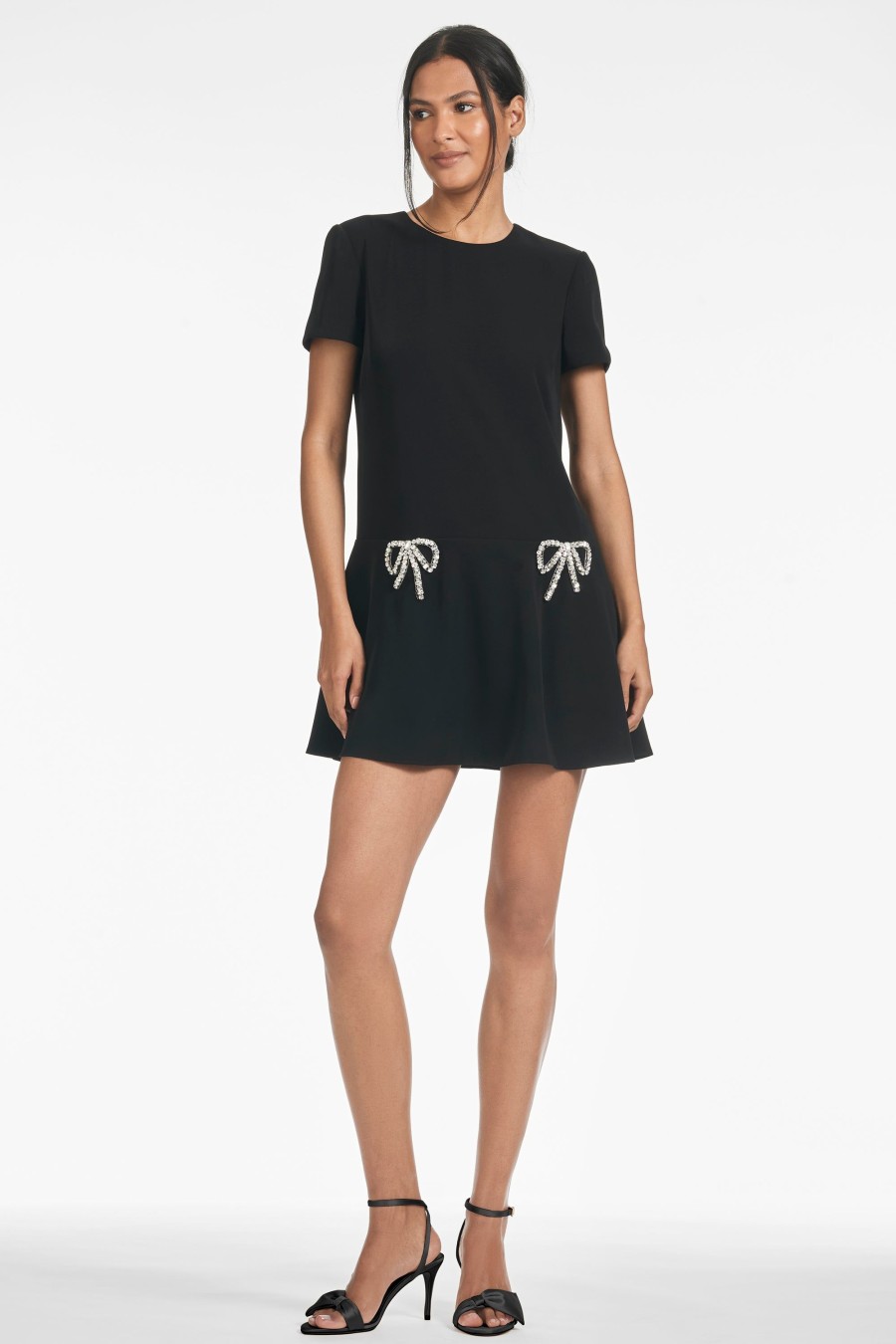 Sachin & Babi Bethany Dress-Black | Short Sleeve