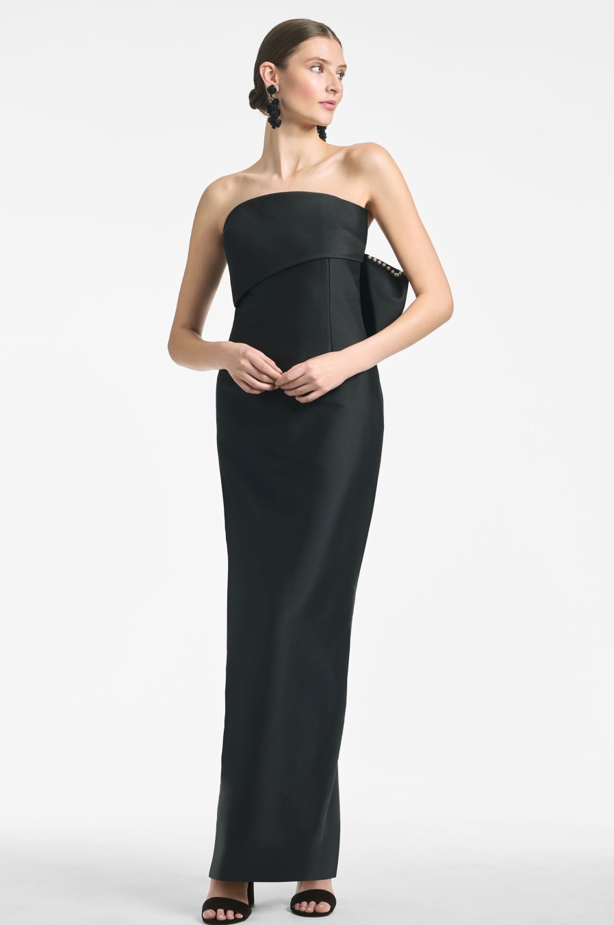 Sachin & Babi Keira Gown-Black | Covered