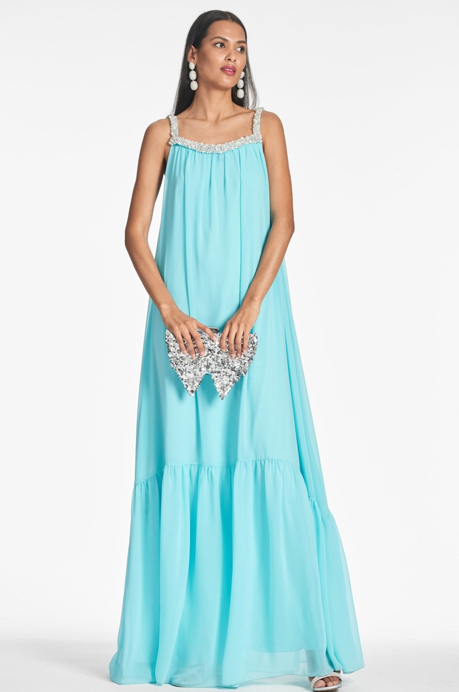 Sachin & Babi Kami Gown-Swiss Blue | Covered