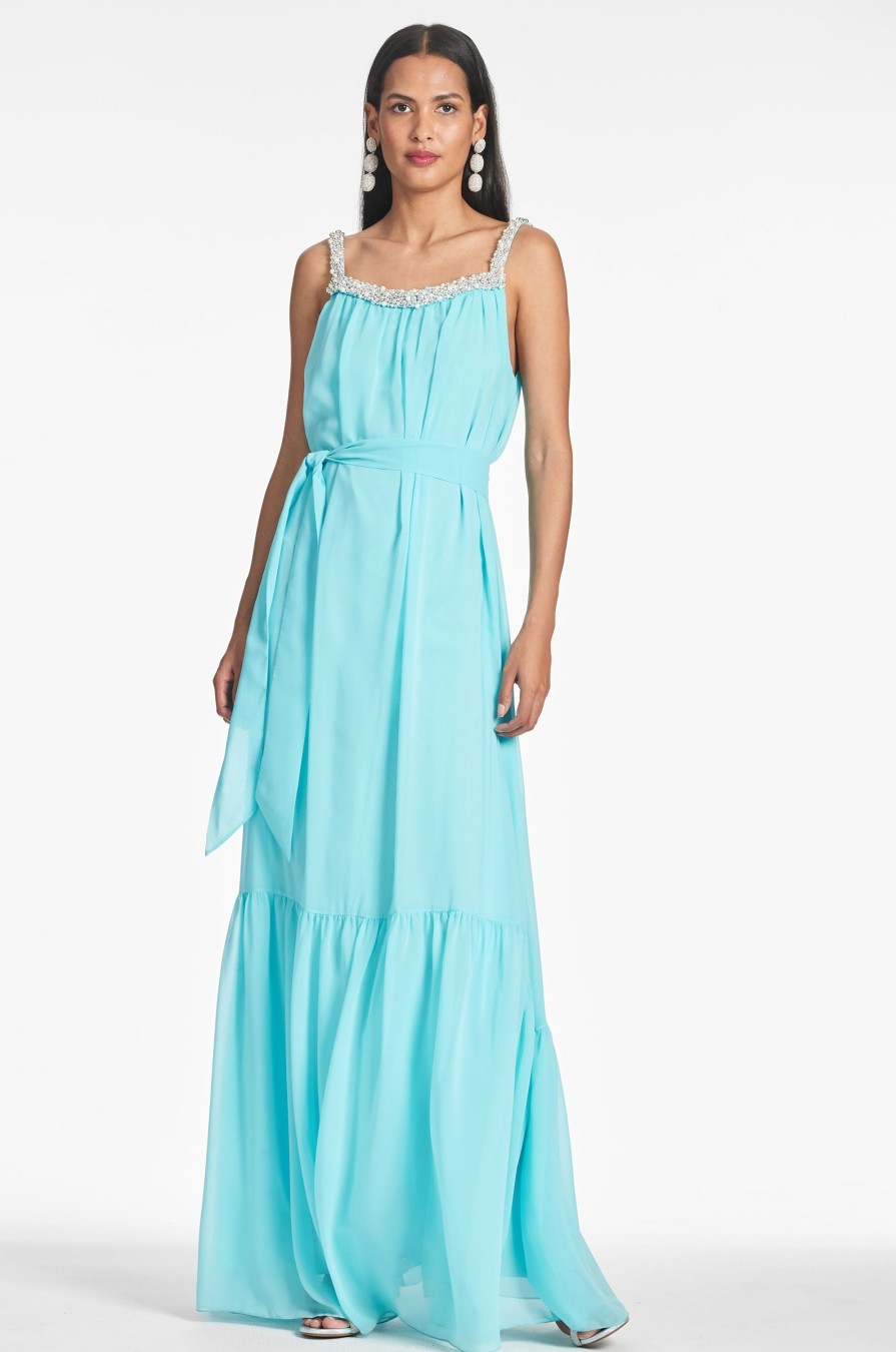 Sachin & Babi Kami Gown-Swiss Blue | Covered