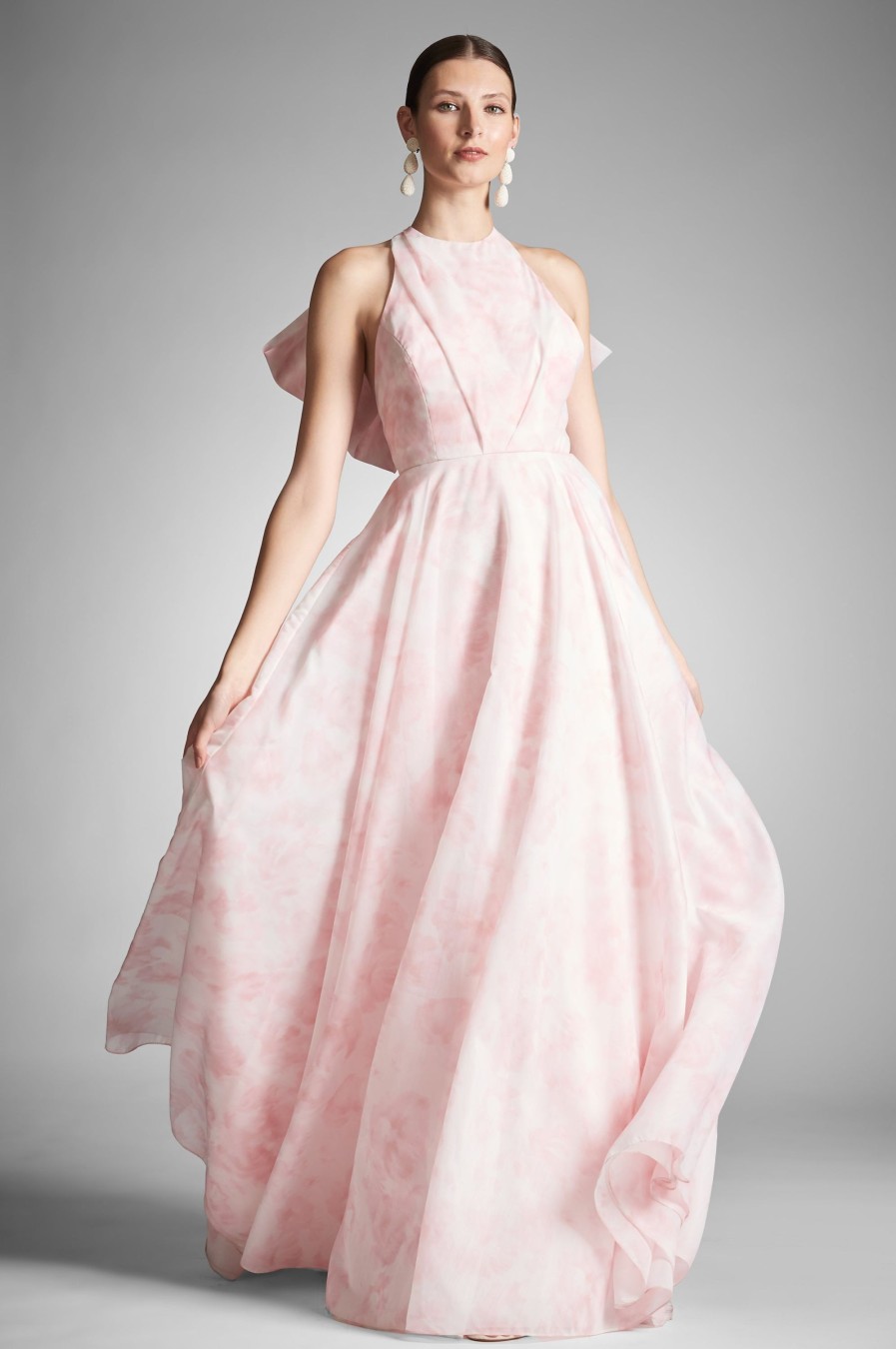 Sachin & Babi Avril Gown-Pale Pink Floral | Covered