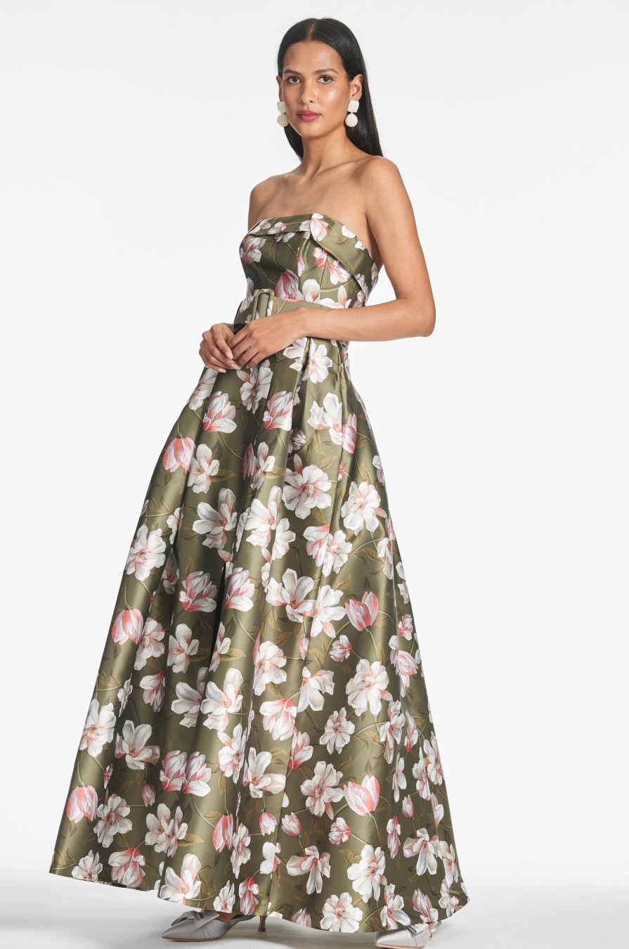 Sachin & Babi Brielle Gown-Moss Magnolia | Plus Sizes