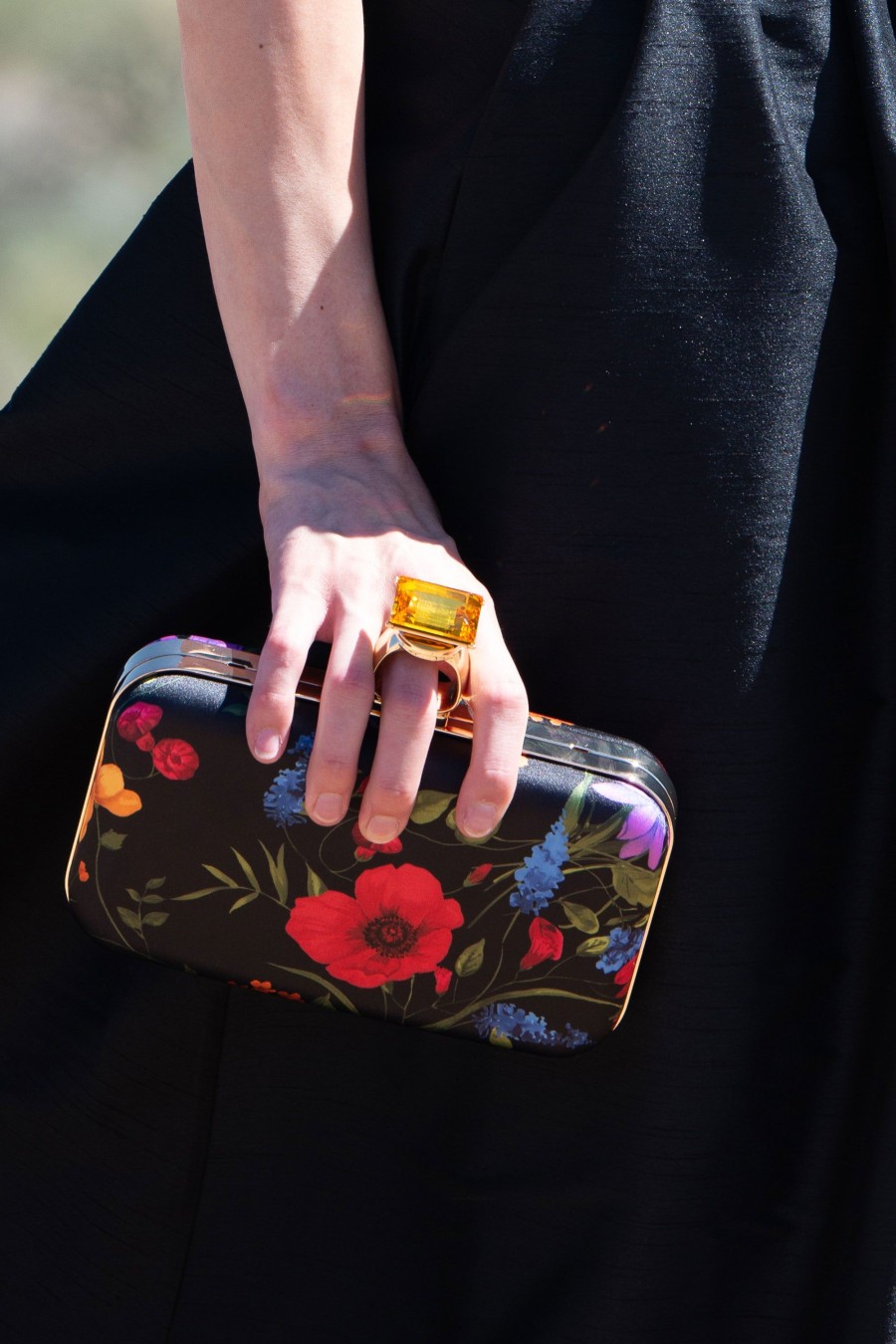 Sachin & Babi On The Rocks Clutch-Noir Wildflower | Shoes & Bags