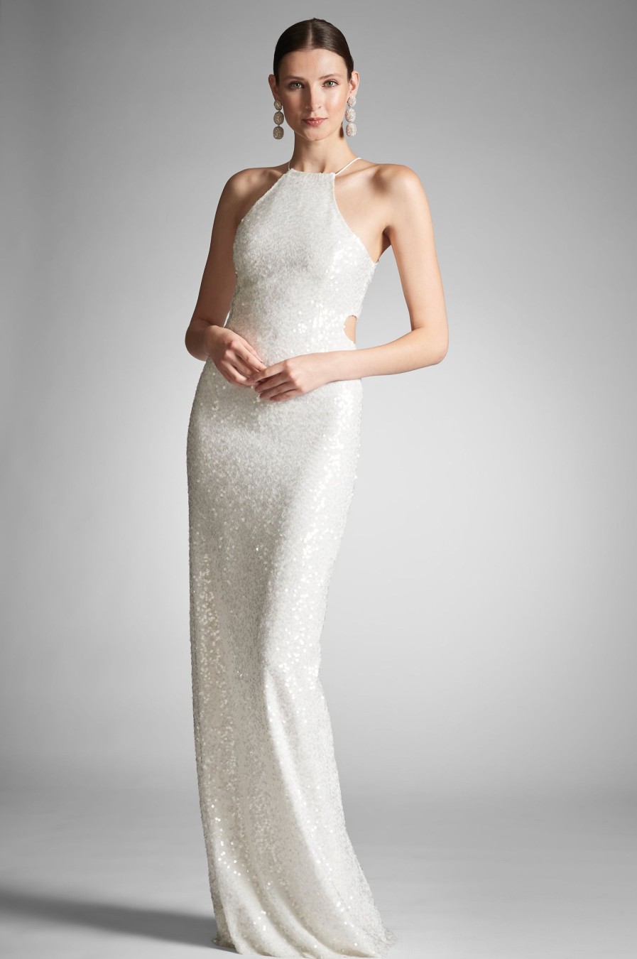 Sachin & Babi Morgan Gown-Ivory Sequins | Covered