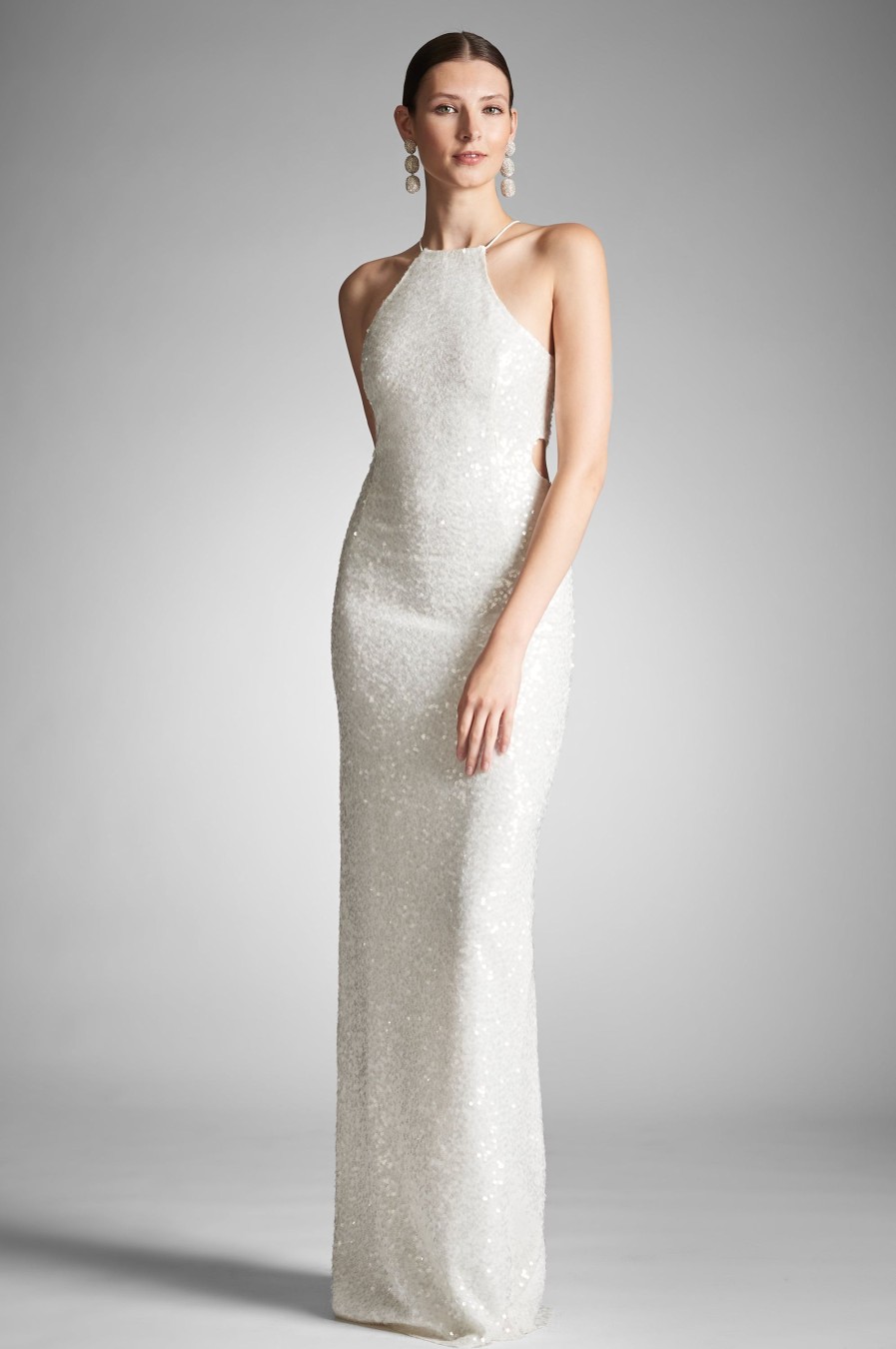 Sachin & Babi Morgan Gown-Ivory Sequins | Covered