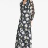 Sachin & Babi Penny Gown-Navy/Ivory Moonlit Garden | Plus Sizes